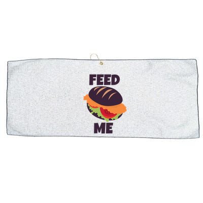 Feed Me Large Microfiber Waffle Golf Towel