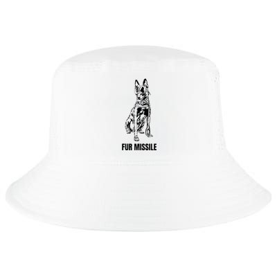 Fur Missile Funny Black Belgian Malinois Dog Cool Comfort Performance Bucket Hat