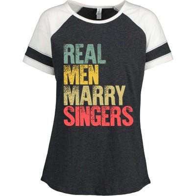 Funny Marriage Funny Gift Real Marry Singers Groom Meaningful Gift Enza Ladies Jersey Colorblock Tee