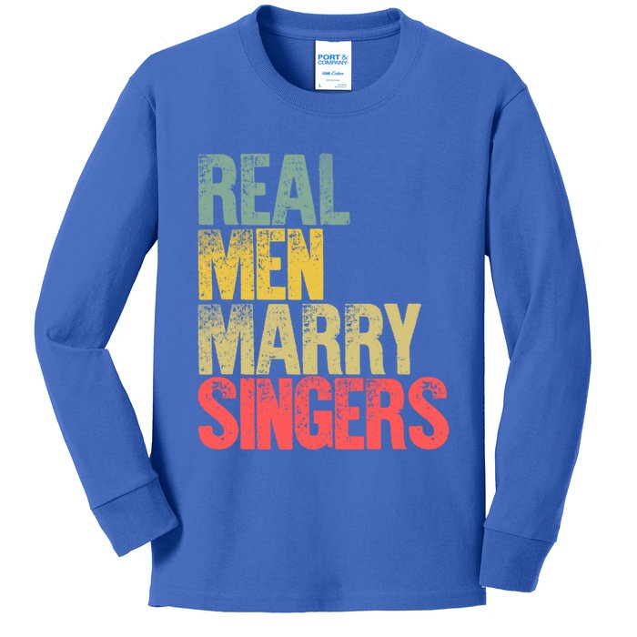 Funny Marriage Funny Gift Real Marry Singers Groom Meaningful Gift Kids Long Sleeve Shirt