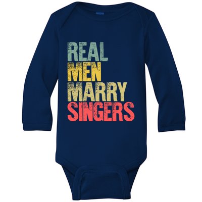 Funny Marriage Funny Gift Real Marry Singers Groom Meaningful Gift Baby Long Sleeve Bodysuit