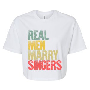 Funny Marriage Funny Gift Real Marry Singers Groom Meaningful Gift Bella+Canvas Jersey Crop Tee