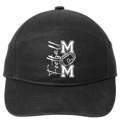 Football Mom Football Mom Football Mom Football Football Mom 7-Panel Snapback Hat