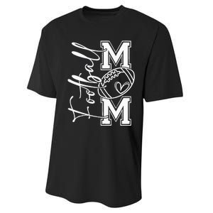 Football Mom Football Mom Football Mom Football Football Mom Performance Sprint T-Shirt