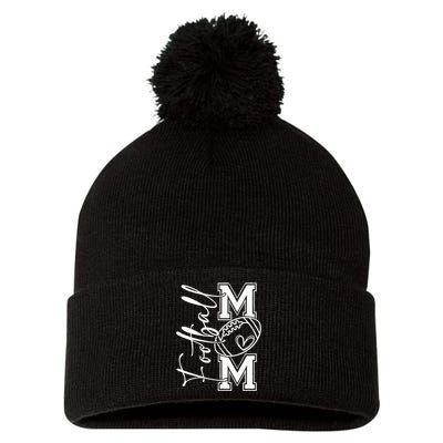 Football Mom Football Mom Football Mom Football Football Mom Pom Pom 12in Knit Beanie