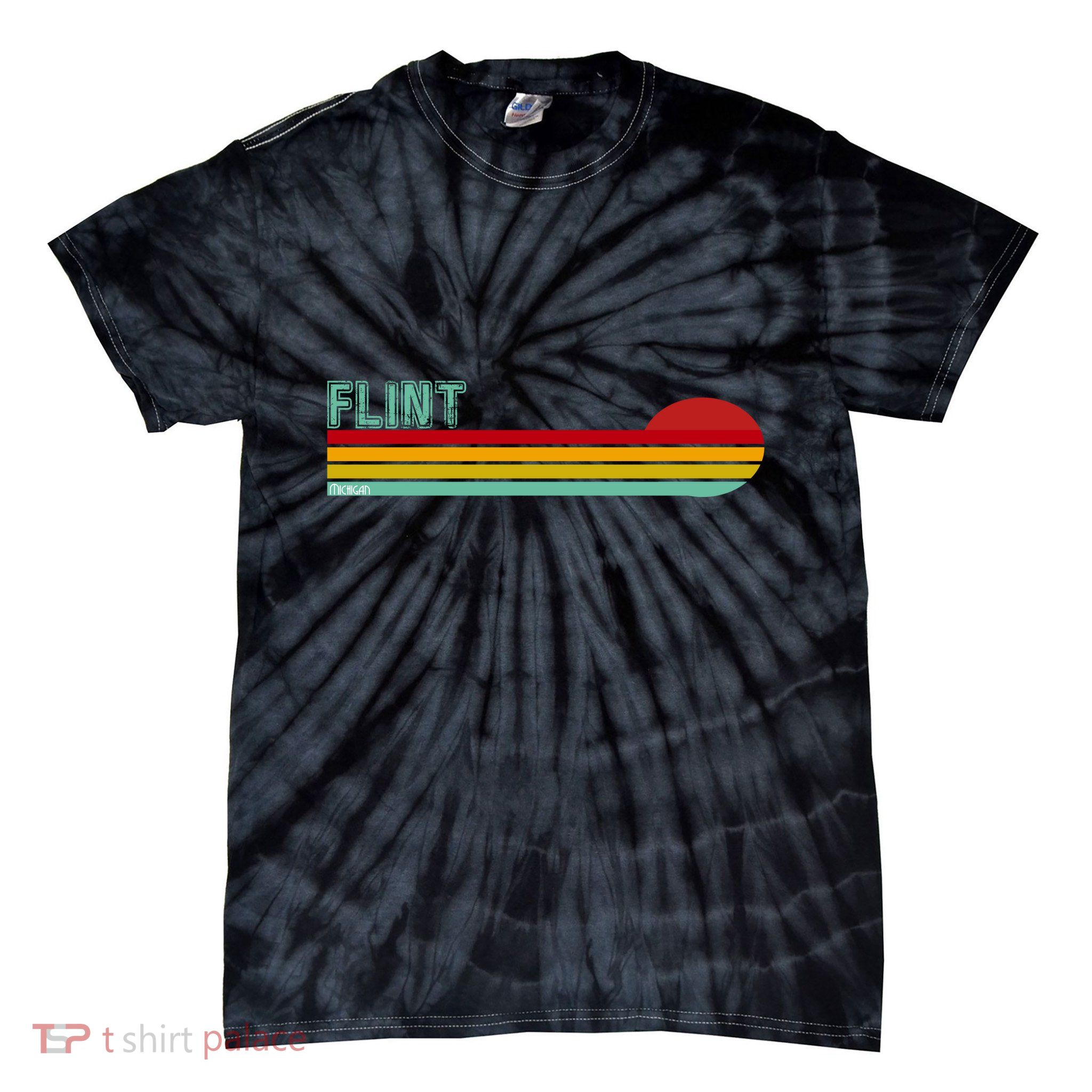 Flint Michigan Tie-Dye T-Shirt