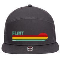 Flint Michigan 7 Panel Mesh Trucker Snapback Hat