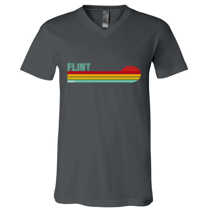 Flint Michigan V-Neck T-Shirt
