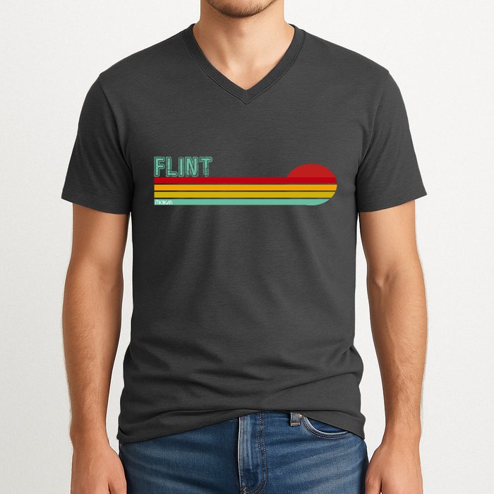 Flint Michigan V-Neck T-Shirt