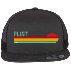 Flint Michigan Flat Bill Trucker Hat