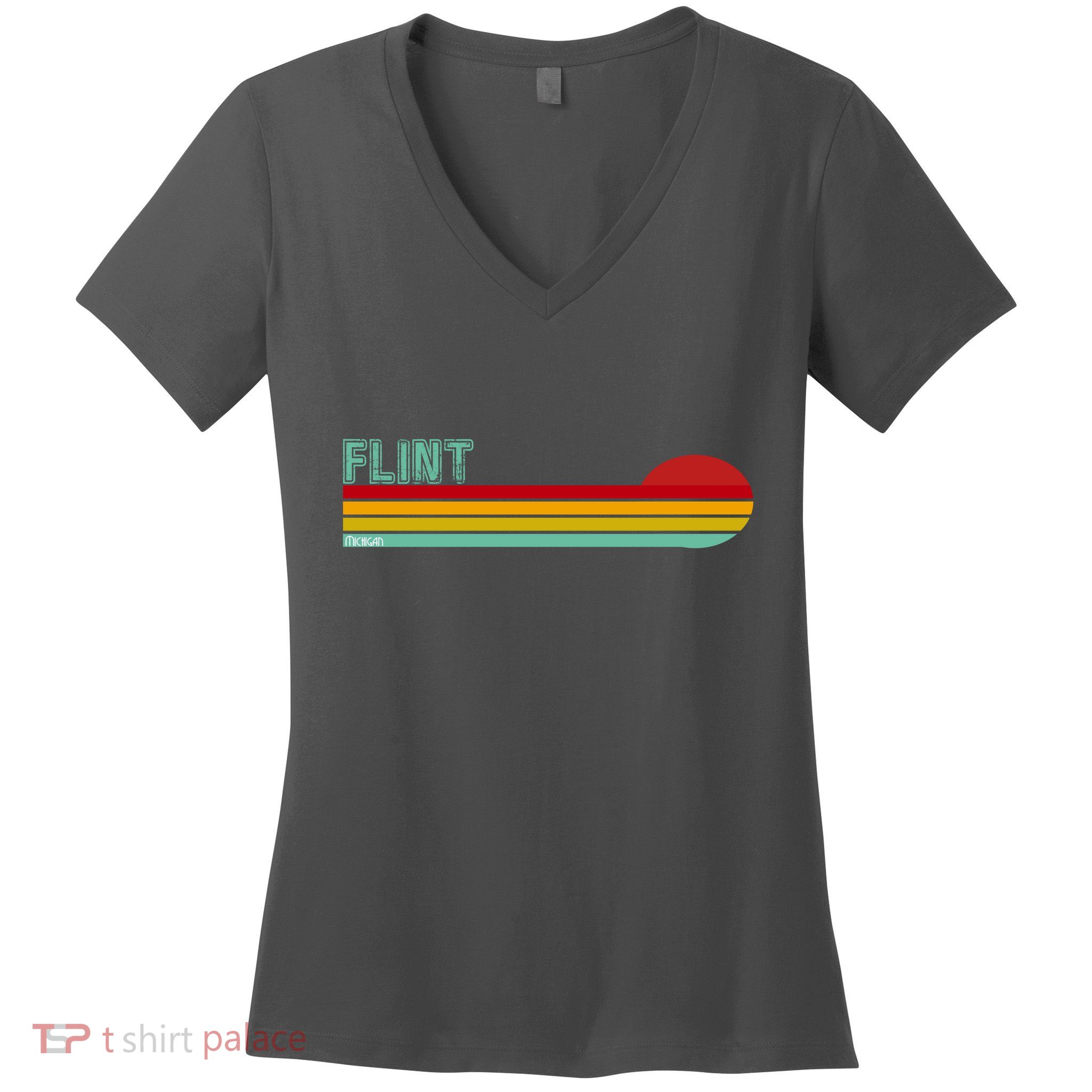 Flint Michigan Women's V-Neck T-Shirt