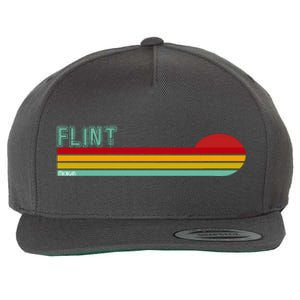 Flint Michigan Wool Snapback Cap