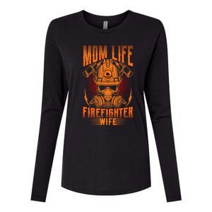 Fire Mother Firefighter Mom Tee Hero Mothers Day Gift Womens Cotton Relaxed Long Sleeve T-Shirt