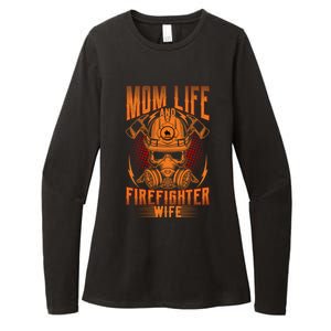 Fire Mother Firefighter Mom Tee Hero Mothers Day Gift Womens CVC Long Sleeve Shirt