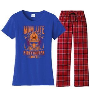 Fire Mother Firefighter Mom Tee Hero Mothers Day Gift Women's Flannel Pajama Set