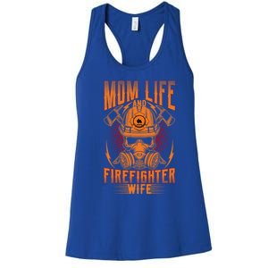 Fire Mother Firefighter Mom Tee Hero Mothers Day Gift Women's Racerback Tank