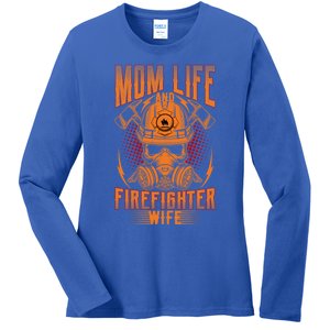 Fire Mother Firefighter Mom Tee Hero Mothers Day Gift Ladies Long Sleeve Shirt