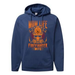 Fire Mother Firefighter Mom Tee Hero Mothers Day Gift Performance Fleece Hoodie