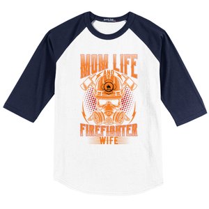 Fire Mother Firefighter Mom Tee Hero Mothers Day Gift Baseball Sleeve Shirt