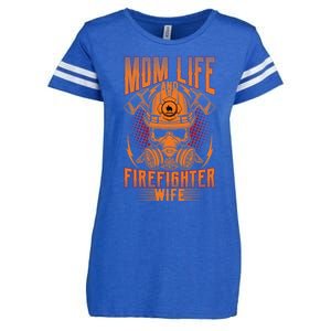 Fire Mother Firefighter Mom Tee Hero Mothers Day Gift Enza Ladies Jersey Football T-Shirt