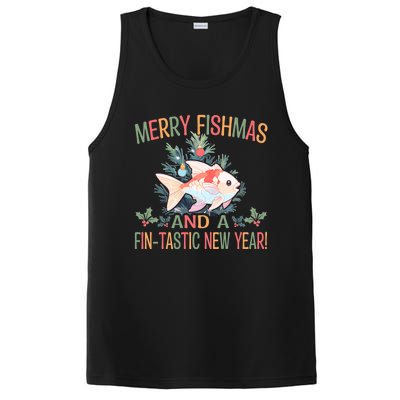 Fishing Merry Fishmas And A Fintastic New Year Gift PosiCharge Competitor Tank