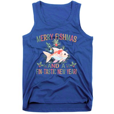 Fishing Merry Fishmas And A Fintastic New Year Gift Tank Top