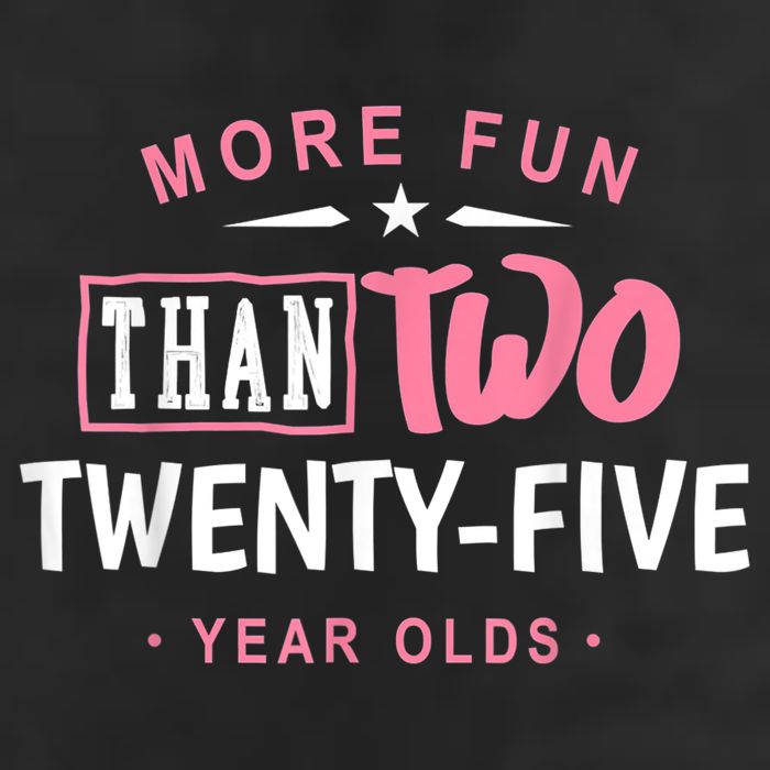 Funny More Fun Than Two 25 Year Old 50th Birthday Microfiber Hand Towel
