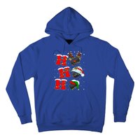 Funny Matching Family Santa Ho Ho Ho Ice Hockey Christmas Gift Hoodie