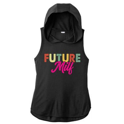 Future Milf Ladies PosiCharge Tri-Blend Wicking Draft Hoodie Tank