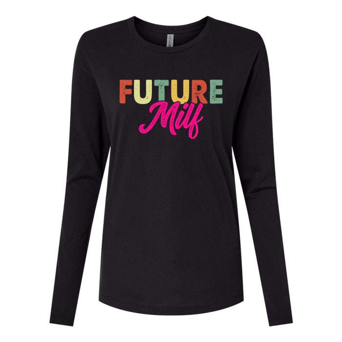 Future Milf Womens Cotton Relaxed Long Sleeve T-Shirt