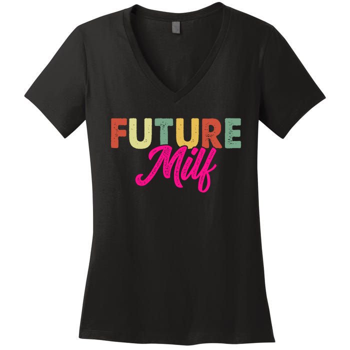 Future Milf Women's V-Neck T-Shirt