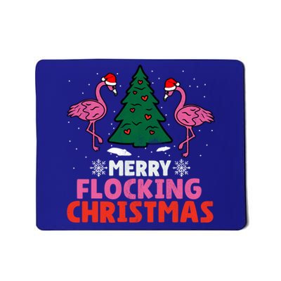 Flamingo Merry Flocking Christmas Funny Xmas Cool Gift Mousepad