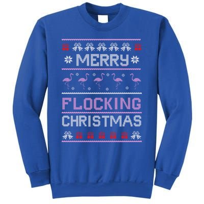 Flamingo Merry Flocking Christmas Funny Xmas Pajama Cool Gift Sweatshirt