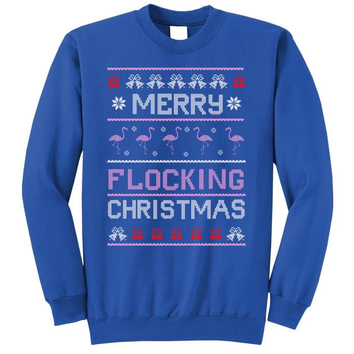 Flamingo Merry Flocking Christmas Funny Xmas Pajama Cool Gift Sweatshirt