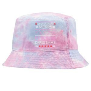 Flamingo Merry Flocking Christmas Funny Xmas Pajama Cool Gift Tie-Dyed Bucket Hat