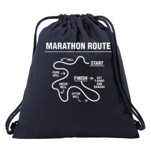 Funny Marathon Drawstring Bag