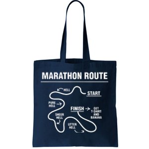 Funny Marathon Tote Bag