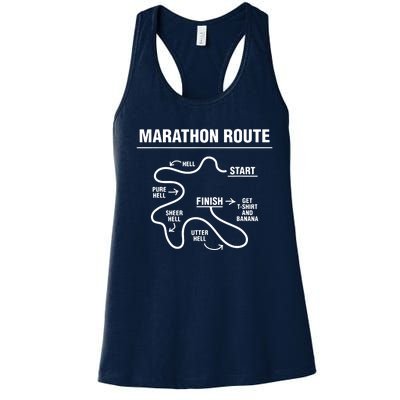 Funny Marathon Women's Racerback Tank