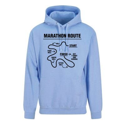 Funny Marathon Unisex Surf Hoodie