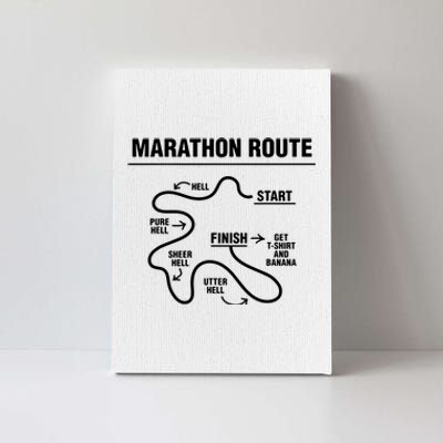 Funny Marathon Canvas