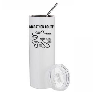 Funny Marathon Stainless Steel Tumbler