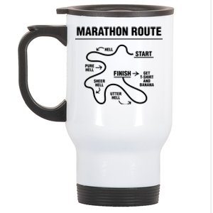 Funny Marathon Stainless Steel Travel Mug