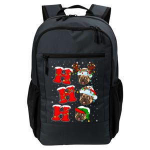 Funny Matching Family Santa Ho Ho Ho Pug Christmas Gift Daily Commute Backpack