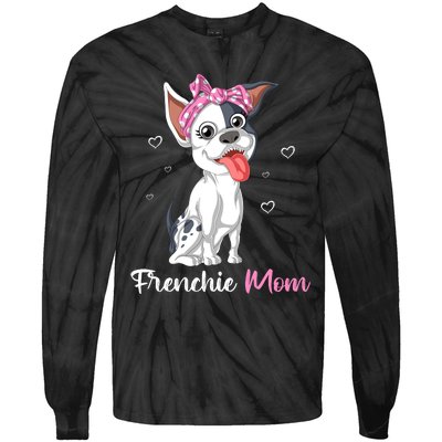 Frenchie Mom Tie-Dye Long Sleeve Shirt