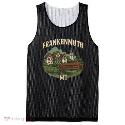 Frankenmuth Michigan Mesh Reversible Basketball Jersey Tank