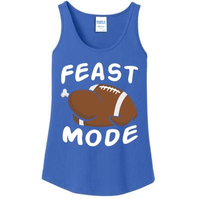 Feast Mode Football Turkey Funny Thanksgiving Gift Ladies Essential Tank