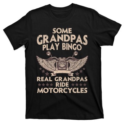 Funny Motorcycle For Grandpa Men Biker Motorcycle Rider T-Shirt