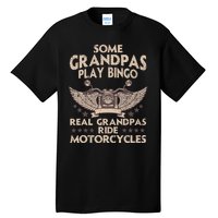 Funny Motorcycle For Grandpa Men Biker Motorcycle Rider Tall T-Shirt