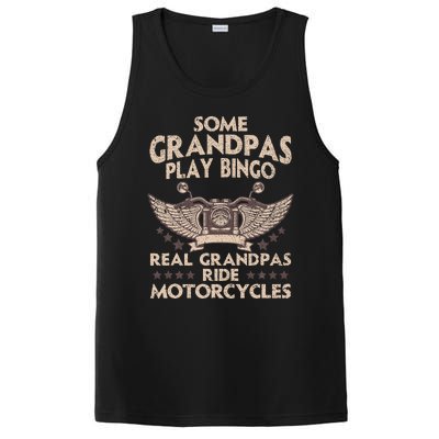 Funny Motorcycle For Grandpa Men Biker Motorcycle Rider PosiCharge Competitor Tank