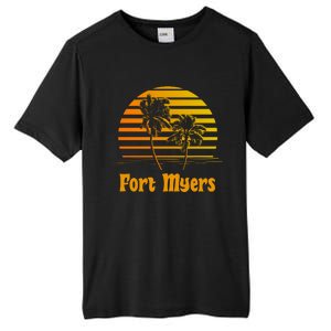 Fort Myers Florida Sunset Palm Trees Beach Vacation Cool Gift Tall Fusion ChromaSoft Performance T-Shirt